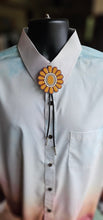 Load image into Gallery viewer, Baha Ranch Gold Cream Concho 3D Inlay Bolo Made in America