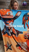 Load image into Gallery viewer, Western Ways Rustic Throw Blanket 60x80 Ultra-Soft Micro Fleece Made in America