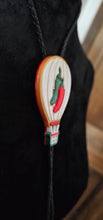 Load image into Gallery viewer, Albuquerque Balloon Fiesta 3D Hot Air Balloon Chili Peppers Bolo Tie Necklace