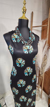 Load image into Gallery viewer, Turquoise Naja Sleeveless Bodycon Side Slit Maxi Dress