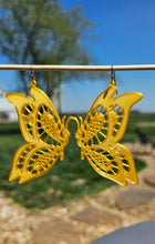Load image into Gallery viewer, 3D Print Butterfly Boho Earrings Made in America