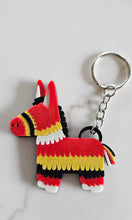 Load image into Gallery viewer, 3D Print Mexico Theme Pinata Llama Donkey Party Fiesta Keychain