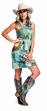 Load image into Gallery viewer, Baha Ranch Turquoise Dreams Sleeveless Mini Dress