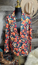 Load image into Gallery viewer, Colores De Mexico Roses & Guitars Floral Blazer