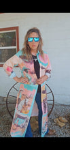 Load image into Gallery viewer, Baha Ranch Retro Pop Western Button Up Shirt Dress Duster