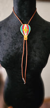 Load image into Gallery viewer, Albuquerque Balloon Fiesta 3D Hot Air Balloon Zia Bolo Tie Necklace