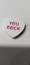 Load image into Gallery viewer, 3d Printed Candy Conversation Heart Pins or Earrings Made in America