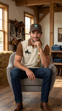 Load image into Gallery viewer, Baha Ranch Desert Cowboy Aztec Polo Shirt