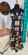Load image into Gallery viewer, Vintage Cowgirl Collage Western Sun Dress