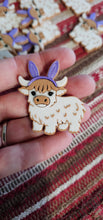 Load image into Gallery viewer, Bag of 25 -Boutique 3d Printed Package Inserts Cute Easter Highland Cow Made in America