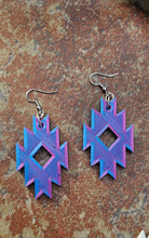 Load image into Gallery viewer, 3D Print Southwestern Aztec Boho Earrings Choice of Colors Made in America