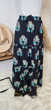 Load image into Gallery viewer, Turquoise Naja Southwestern Tiered Prairie Maxi Skirt