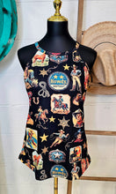 Load image into Gallery viewer, Vintage Cowboy Collage Tank Top