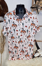 Load image into Gallery viewer, Rodeo Cowboy Western Polo Style Shirt