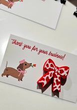 Load image into Gallery viewer, Bag of 25 -Boutique 3d Printed Package Inserts Cow Print Bows Pins or Earrings Made in America