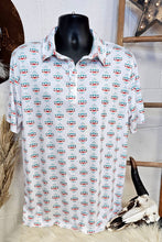 Load image into Gallery viewer, Serape Aztec Polo Style Shirt
