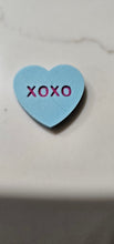 Load image into Gallery viewer, 3d Printed Candy Conversation Heart Pins or Earrings Made in America