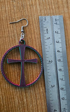 Load image into Gallery viewer, 3D Print Christian Cross Faith Earrings Made in America