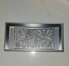 Load image into Gallery viewer, 3d Print Silver Tooled Horse Trinket Gift Box with free horse keychain