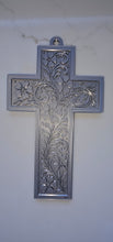 Load image into Gallery viewer, Baha Ranch 3D Faith Tooled Wall Cross or Keychain/Purse Charm Made in America