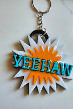 Load image into Gallery viewer, 3d Printed Keychains Western Rodeo Bullrider Cowboy The Last Roundup