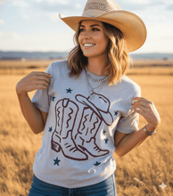 Load image into Gallery viewer, Star Spangled Boots Graphic Tee
