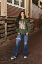 Load image into Gallery viewer, Sequin Hunting Duck Calls Patch Sweatshirt