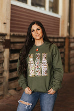 Load image into Gallery viewer, Sequin Hunting Duck Calls Patch Sweatshirt