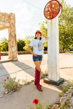 Load image into Gallery viewer, She Loves Jesus & America Graphic Tee