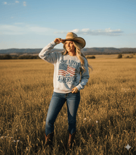 Load image into Gallery viewer, She Loves Jesus & America Sweatshirt