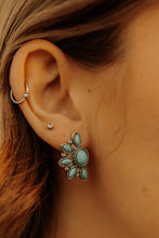 Load image into Gallery viewer, Small Turquoise Cluster Stud Earrings