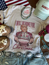 Load image into Gallery viewer, Snowglobe Home for Christmas Trump Graphic Tee