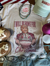 Load image into Gallery viewer, Snowglobe Home for Christmas Trump Graphic Tee