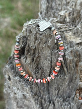 Load image into Gallery viewer, Sterling Silver Desert Sunset Shell Heishi Bead Bracelet