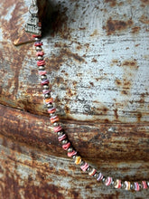 Load image into Gallery viewer, Sterling Silver Desert Sunset Shell Heishi Bead Necklace