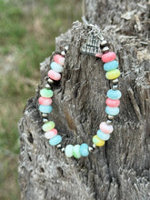 Load image into Gallery viewer, Sterling Silver Pastel Opal Beaded Bracelet