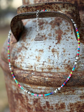 Load image into Gallery viewer, Sterling Silver Prism And Pearl Necklace