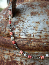 Load image into Gallery viewer, Sterling Silver Wild Spirit Spiny Oyster Beaded Necklace