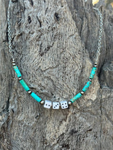 Load image into Gallery viewer, Sterling Silver Slot Dice Necklace