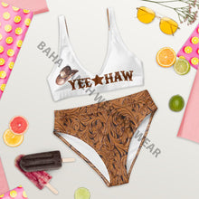Load image into Gallery viewer, Yeehaw Tooled Leather Print Bikini Ready to Ship Size XS