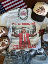 Load image into Gallery viewer, Trump Home for Christmas Graphic Tee