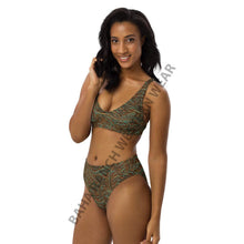 Load image into Gallery viewer, Yeehaw Turquoise Tooled Leather Print Bikini