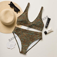 Load image into Gallery viewer, Yeehaw Turquoise Tooled Leather Print Bikini