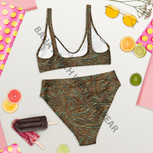 Load image into Gallery viewer, Yeehaw Turquoise Tooled Leather Print Bikini