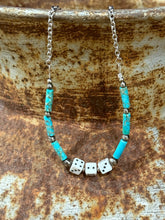 Load image into Gallery viewer, Sterling Silver Slot Dice Necklace