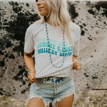 Load image into Gallery viewer, Turquoise Drippin' Western Graphic Tee