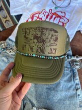 Load image into Gallery viewer, Turquoise Rondelle Hat Chain