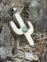 Load image into Gallery viewer, Turquoise Saguaro Pendant