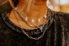 Load image into Gallery viewer, Turquoise Stone Steer Necklace