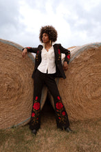 Load image into Gallery viewer, Black Rose Pant